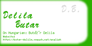 delila butar business card